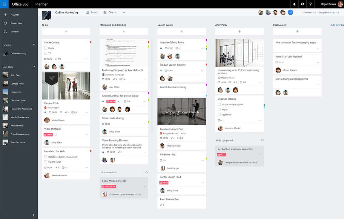 Microsoft Planner board