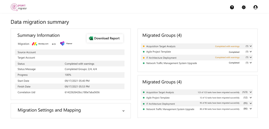 Monday.com migration to New Microsoft Planner