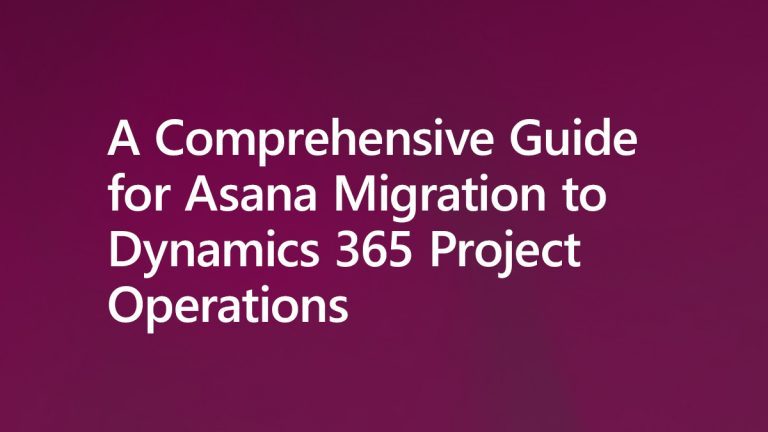 Asana migration to project operations