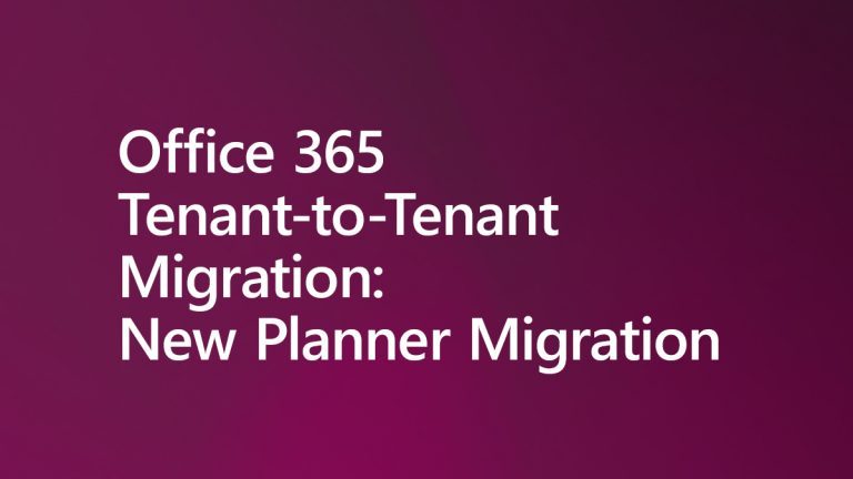 New Microsoft Planner Migration between Tenants