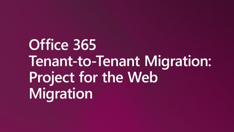 Project for the Web migration between tenants