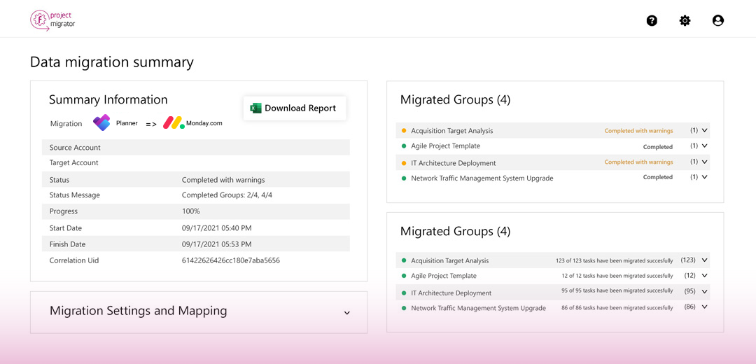 New Planner Basic Plans migration to Monday.com