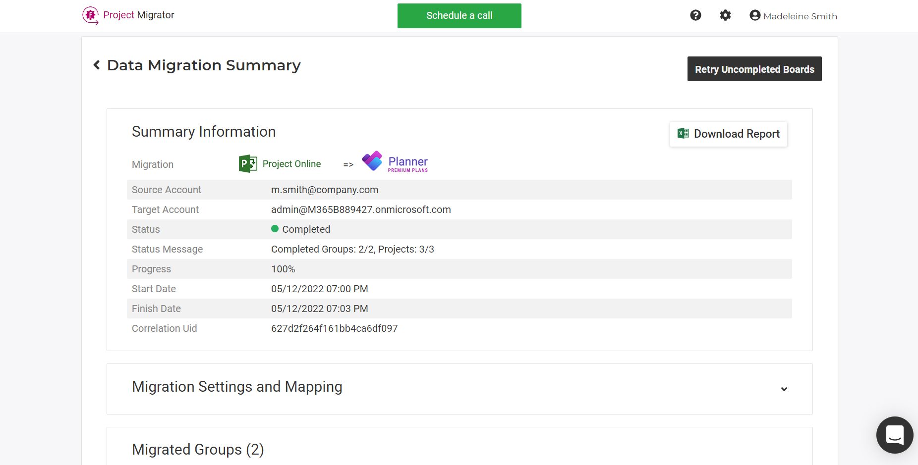 Microsoft Project Online to Planner Premium