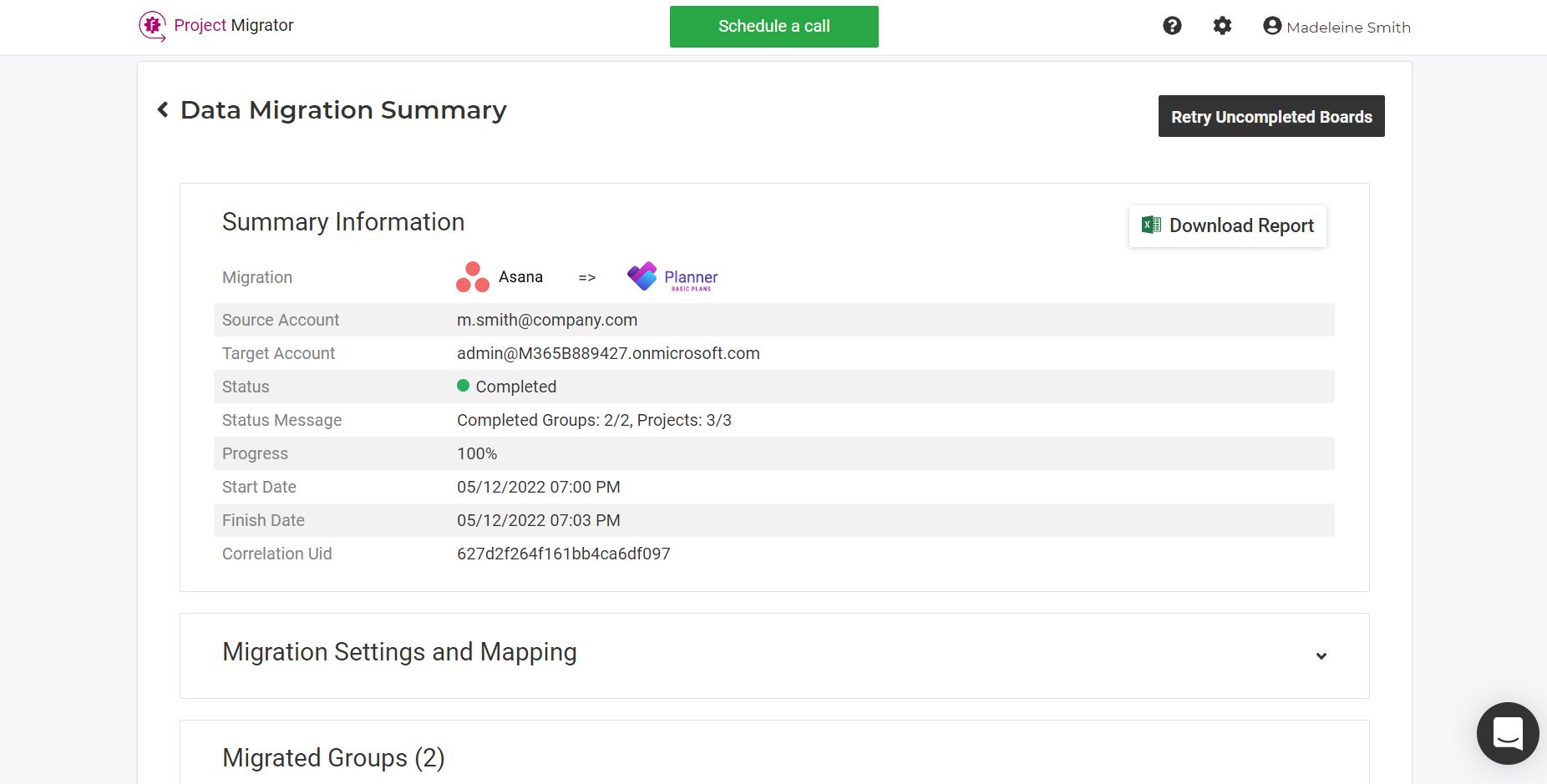 asana planner basic