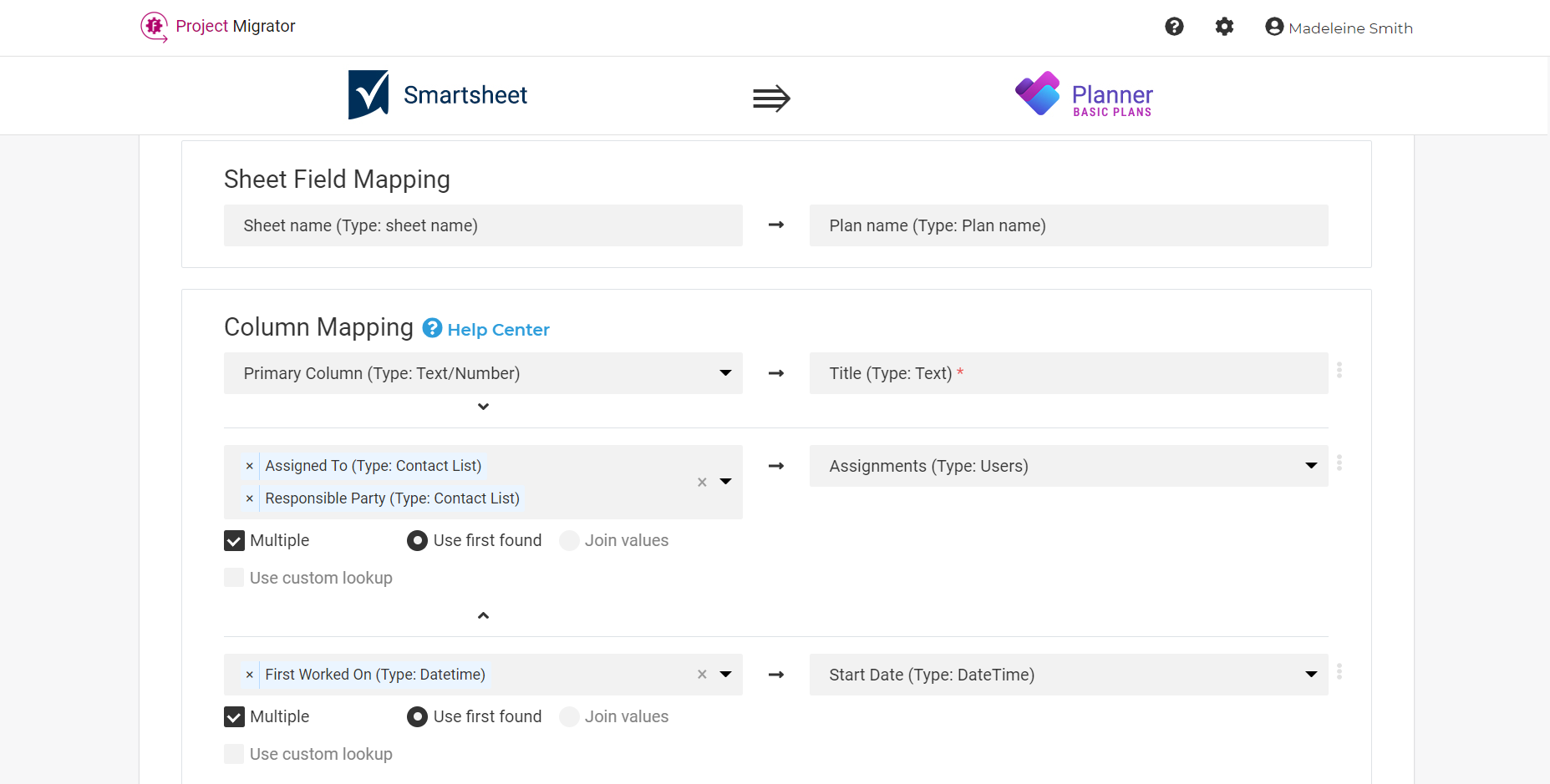 smartsheet planner basic