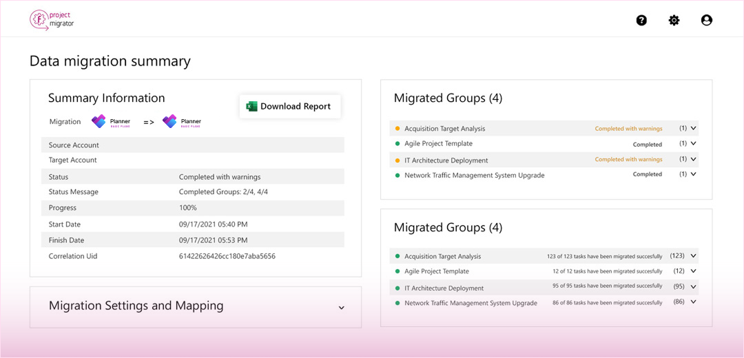 Microsoft Planner Basic migration to a New Tenant